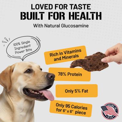 Show full view: Dog Chits Bison Lung Filets Dog Natural Chew Treats, 10-oz bag slide 3 of 8