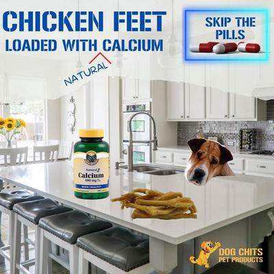 Show full view: Dog Chits Chicken Feet Dog Natural Chew Treats, 30 count slide 3 of 7