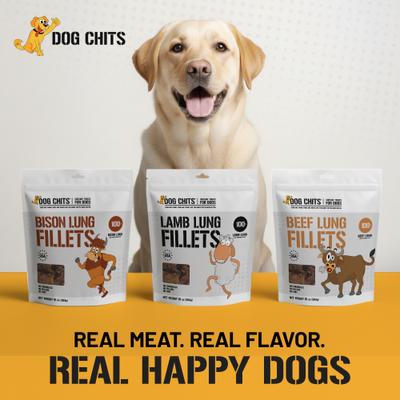 Show full view: Dog Chits Bison Lung Filets Dog Natural Chew Treats, 6-oz bag slide 8 of 8