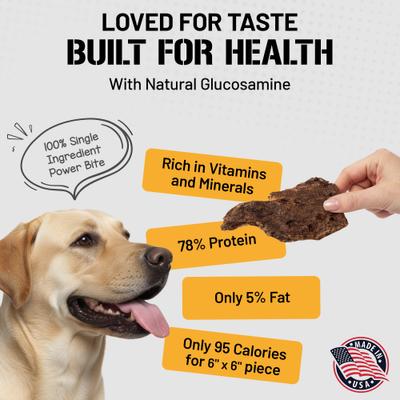 Show full view: Dog Chits Bison Lung Filets Dog Natural Chew Treats, 6-oz bag slide 3 of 8