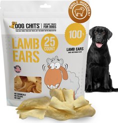 Dog Chits 5-in Lamb Ears Dog Natural Chew Treats, 25 count slide 1 of 7