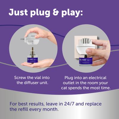 Show full view: Feliway Optimum Enhanced Calming 30 Day Diffuser for Cats slide 8 of 12