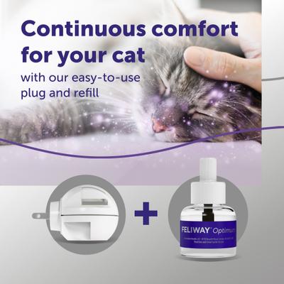 Show full view: Feliway Optimum Enhanced Calming 30 Day Diffuser for Cats slide 4 of 12