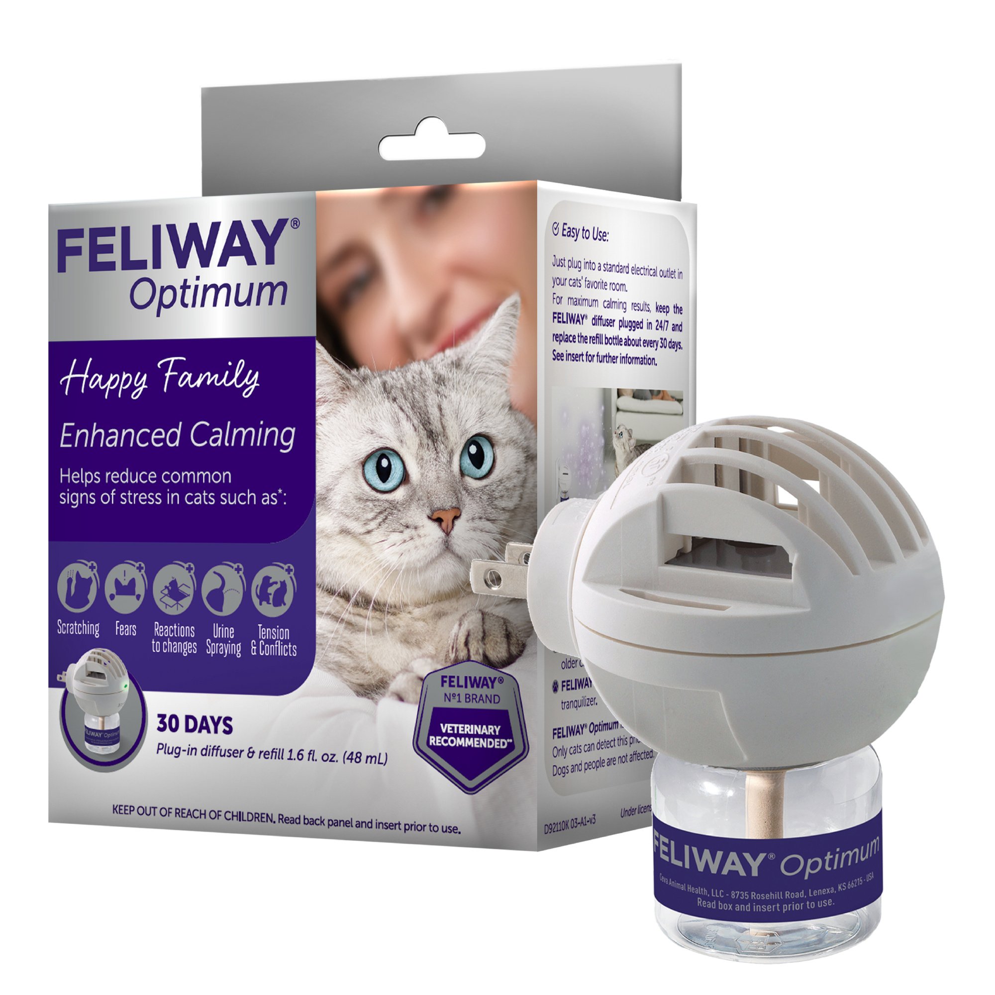 Optimum Enhanced Calming 30 Day Diffuser for Cats