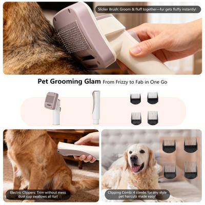 Show full view: PATPET 3.2L Dog & Cat Grooming Vacuum Kit slide 4 of 10