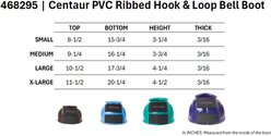 Centaur PVC HL Rib Horse Bell Boot, Dark Green, Medium slide 2 of 2