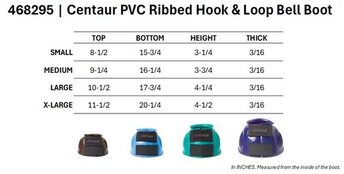 Show full view: Centaur PVC Ribbed Double Hook & Loop Bell Horse Boots, Lime Green, Medium slide 2 of 5