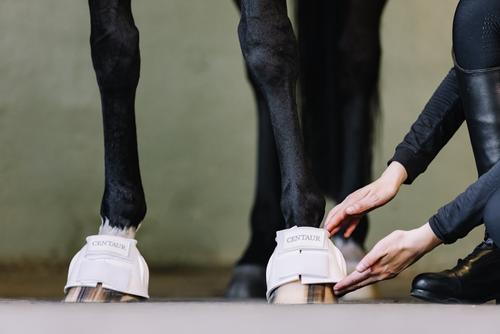 Show full view: Centaur PVC HL Rib Horse Bell Boot, White, Large slide 3 of 5