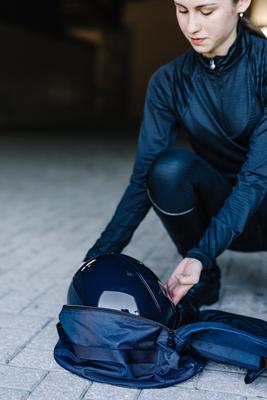 Show full view: Centaur Solid Lined Helmet Bag, Navy slide 7 of 8