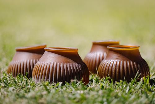 Show full view: Centaur ECO Thick Rib Horse Bell Boots, Transparent Gum, Medium slide 5 of 7