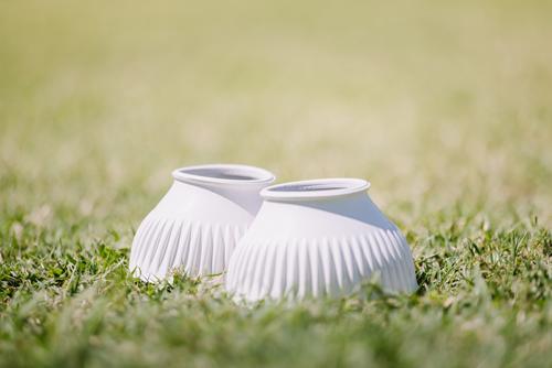 Show full view: Centaur ECO Thick Rib Horse Bell Boots, White, XX-Large slide 4 of 6