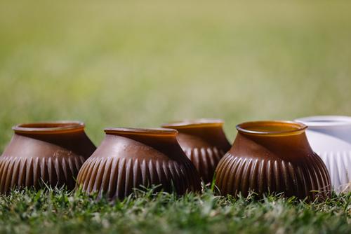 Show full view: Centaur ECO Thick Rib Horse Bell Boots, Transparent Gum, Medium slide 4 of 7