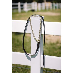 Camelot Leather Horse Lead with Chain, Brown, 30-in