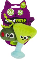 Mad Cat Olive Meowtini Cat Toy with Catnip, Multicolor, 2 count