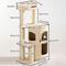 Show in main carousel: NonoPets Multi-Level Space-Saving Modern Cat Tree Tower & Condo with Bed slide 3 of 8