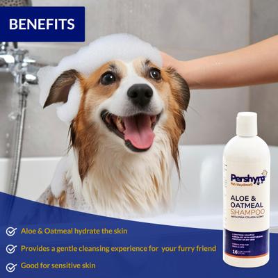 Show full view: Pershyra Aloe & Oatmeal Anti-Itch Dog Shampoo, 16-fl oz slide 4 of 8
