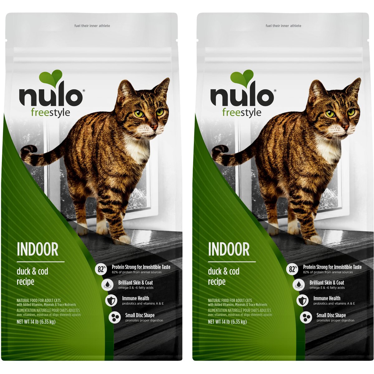 Nulo FreeStyle Duck & Lentils Recipe with Omega Fatty Acids High Protein & Grain-Free Indoor Dry Cat Food, 28-lb bundle
