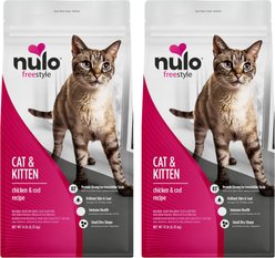 Nulo Freestyle Chicken & Cod Recipe Grain-Free Dry Cat & Kitten Food, 28-lb bundle