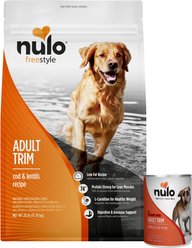 Nulo Cod & Lentils Recipe Dry Food + Freestyle Turkey & Cod Recipe Canned Dog Food