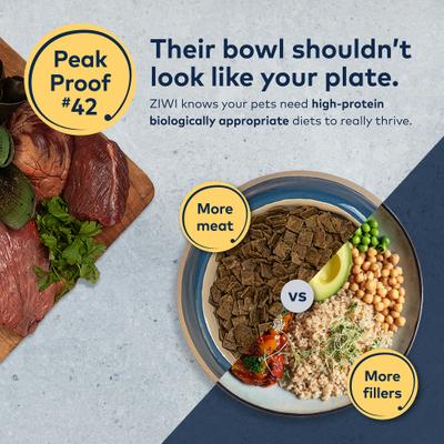 Show full view: ZIWI Peak Tripe & Lamb Grain-Free Air-Dried Dog Food, 16-oz bag slide 8 of 12