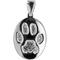 Show in main carousel: Thumbies Sterling Custom Pet Paw Print Mid-Size Pendant, Silver slide 1 of 1