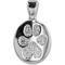 Show in main carousel: Thumbies Sterling Custom Pet Paw Print Small Pendant, Silver slide 1 of 1