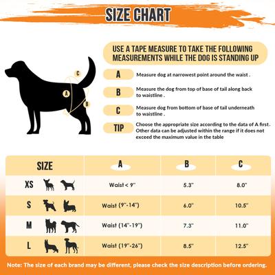 Show full view: SlowTon Washable Female Dog Diapers, Black, 3 count, X-Small: Newborn to 9-in waist slide 3 of 8