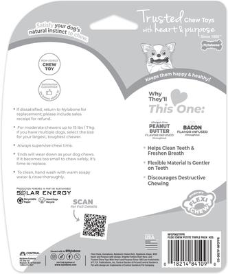 Show full view: Nylabone FlexiChew Dog Dental Variety, 3 Pack, X-Small slide 9 of 14
