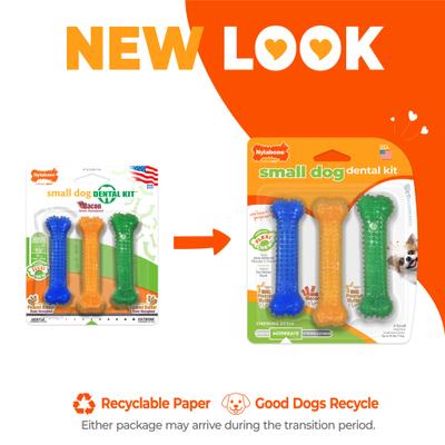 Show full view: Nylabone FlexiChew Dog Dental Variety, 3 Pack, X-Small slide 3 of 14