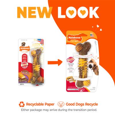 Show full view: Nylabone Power Chew Flavor Frenzy Cheesesteak Flavored Dog Chew Toy, Medium slide 2 of 13