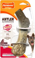 Nylabone Antler Alternative Power Chew Dog Toy, Venison, Large