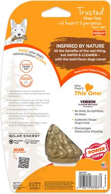 Show full view: Nylabone Antler Alternative Power Chew Dog Toy, Venison, Medium slide 8 of 13
