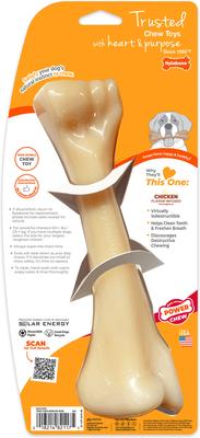 Show full view: Nylabone Power Chew Monster Bone Big Dog Chew Toy Chicken, XX-Large slide 3 of 13