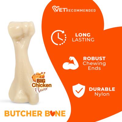 Show full view: Nylabone Power Chew Knuckle Bone Big Dog Chew Toy Chicken, XX-Large  slide 3 of 13
