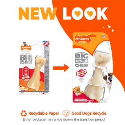 Show full view: Nylabone Power Chew Knuckle Bone Big Dog Chew Toy Chicken, XX-Large  slide 2 of 13