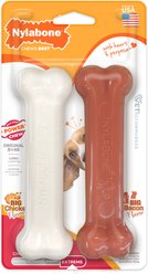 Nylabone Power Chew Durable Dog Chew Toy, Bacon & Chicken Dog Treats, Medium, 2 count