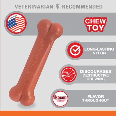 Show full view: Nylabone Power Chew Durable Dog Toy Bacon, Small  slide 4 of 13