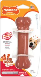 Nylabone Power Chew Durable Dog Toy Bacon, Small 