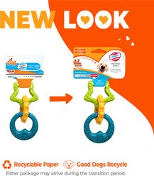 Nylabone Puppy Power Chew Teething Toy Rings Dogs Bacon Yellow, Small  slide 2 of 9