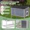 Show in main carousel: Coziwow Weatherproof Condo & Enclosure with Elevated Leg Frame Wood Outdoor Cat House, Grey slide 5 of 8