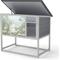 Show in main carousel: Coziwow Weatherproof Condo & Enclosure with Elevated Leg Frame Wood Outdoor Cat House, Grey slide 1 of 8