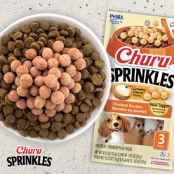 Inaba Churu Sprinkles Chicken & Beef Recipe Grain-Free Soft & Chewy Dog Treats, 0.35-oz tube, 24 count slide 2 of 6
