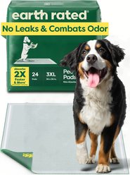 Earth Rated Max Absorbency Dog Pee Pads, 24 count, XXX-Large: 36 x 36-in, Unscented