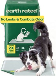 Earth Rated Max Absorbency Dog Pee Pads, X-Large: 28 x 34-in, Unscented, 40 count