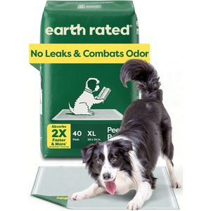 Earth Rated Max Absorbency Dog Pee Pads, X-Large: 28 x 34-in, Unscented, 40 count