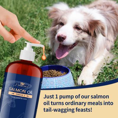 Show full view: DANFISK Salmon Oil Skin & Coat Supplement for Dogs & Cats, 16-oz slide 6 of 8