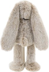 Linzy Toys Thumper Toes Bunny Squeaky Plush Dog Toy, Brown, 14-in slide 2 of 7