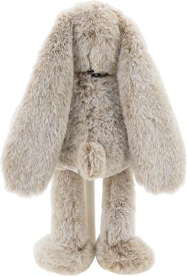 Show full view: Linzy Toys Thumper Toes Bunny Squeaky Plush Dog Toy, Brown, 14-in slide 7 of 8