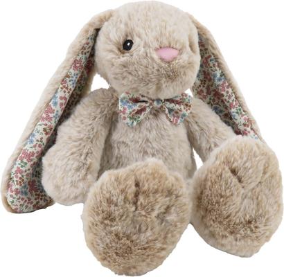 Show full view: Linzy Toys Thumper Toes Bunny Squeaky Plush Dog Toy, Brown, 14-in slide 6 of 8
