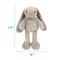 Show in main carousel: Linzy Toys Thumper Toes Bunny Squeaky Plush Dog Toy, Brown, 14-in slide 4 of 8